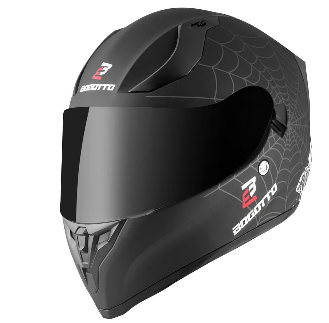Casco Moto Bogotto H128 Grim Evo (Integral, visor solar integrado, pantalla antirrayas, ventilación EPS, cierre rápido, en FC-Moto)