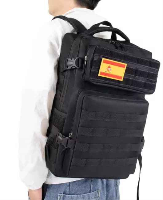 Mochila táctica impermeable de gran capacidad diseño sólido ideal para senderismo, camping, viajes, deportes y actividades al aire libre