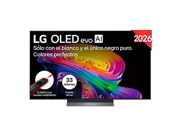 TV OLED 55" LG OLED55C65LA (2026) evo 4K (Procesador α11 AI Processor 4K Gen3 | Smart TV webOS | DVB-T2 | Negro)