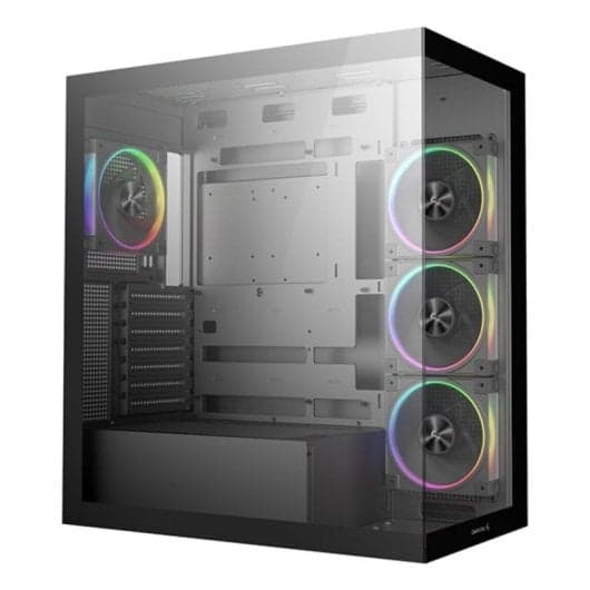 Torre PC Caja DeepCool CG580 4F V2 ATX Negra Cristal Templado RGB Gaming