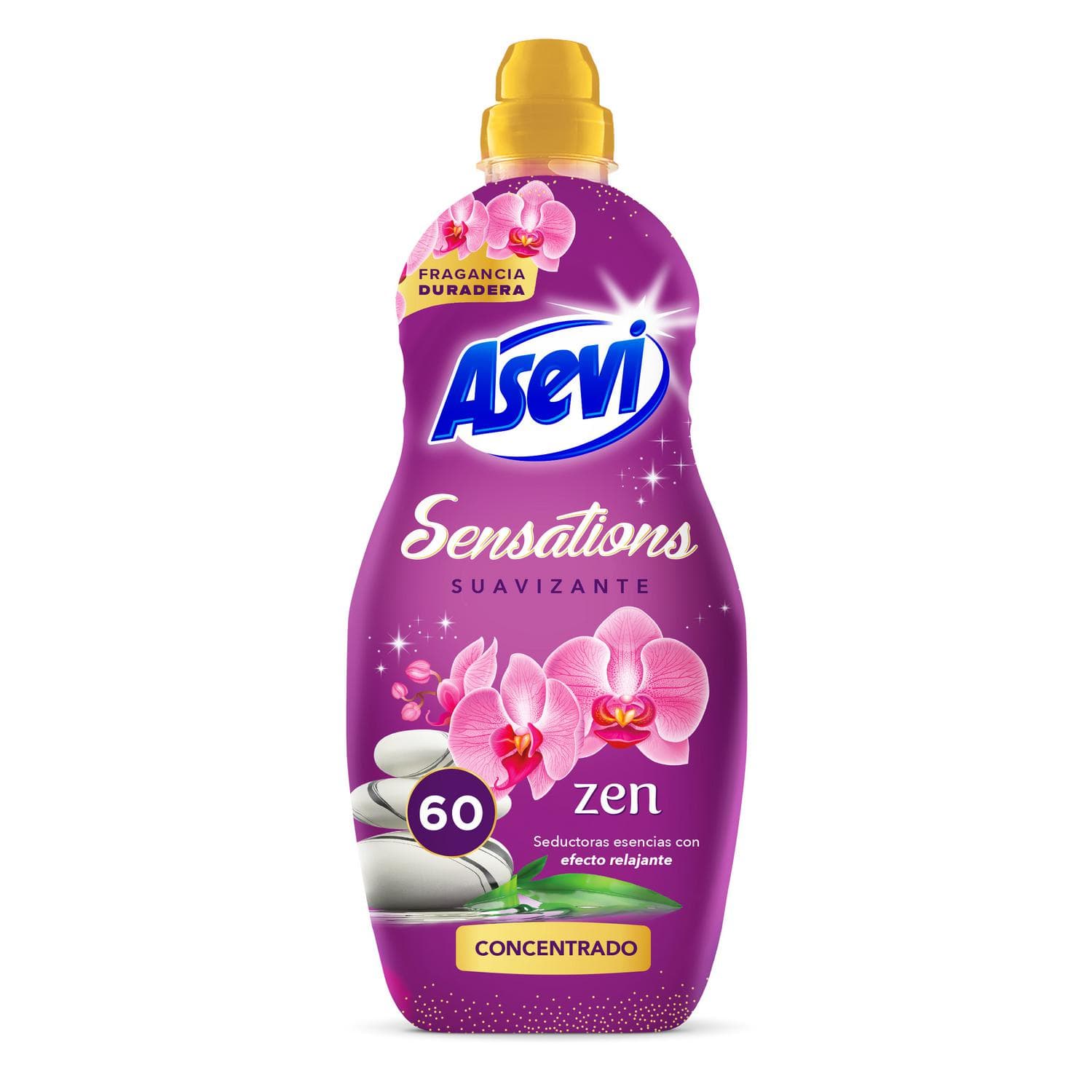 Suavizante concentrado zen Sensations Asevi 60 lavados (+50% en Cupón, Total 0,91€)