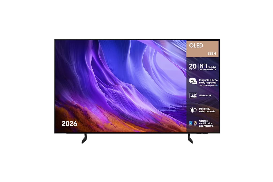 TV OLED Samsung S83H 55" 4K | 120 Hz | Procesador NQ4 AI Gen2 [Desde app]
