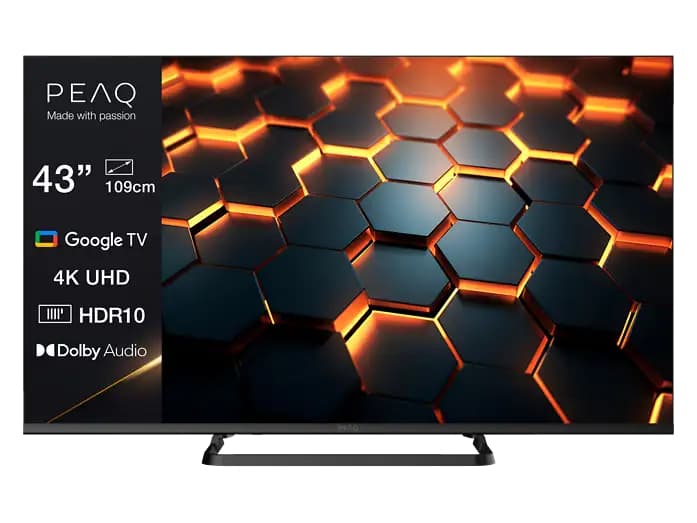 TV 43" PEAQ PTV 43GU-5026C (4K Ultra HD y Google TV)