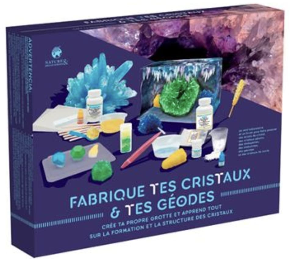 Caja para hacer tus propios cristales y geodas Nature et decouvertes. Recogida gratis en tienda