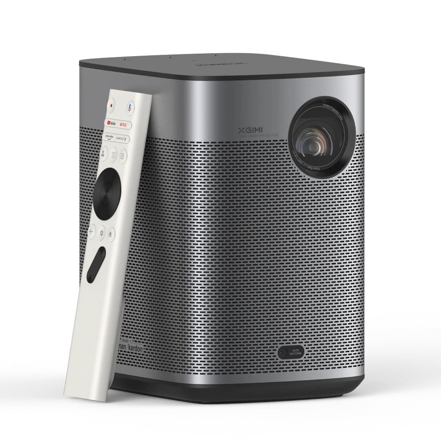 XGIMI Halo+ GTV - Proyector Portátil FHD 1080P , 700 Lúmenes ISO, Altavoces Harman Kardon y Batería Integrada