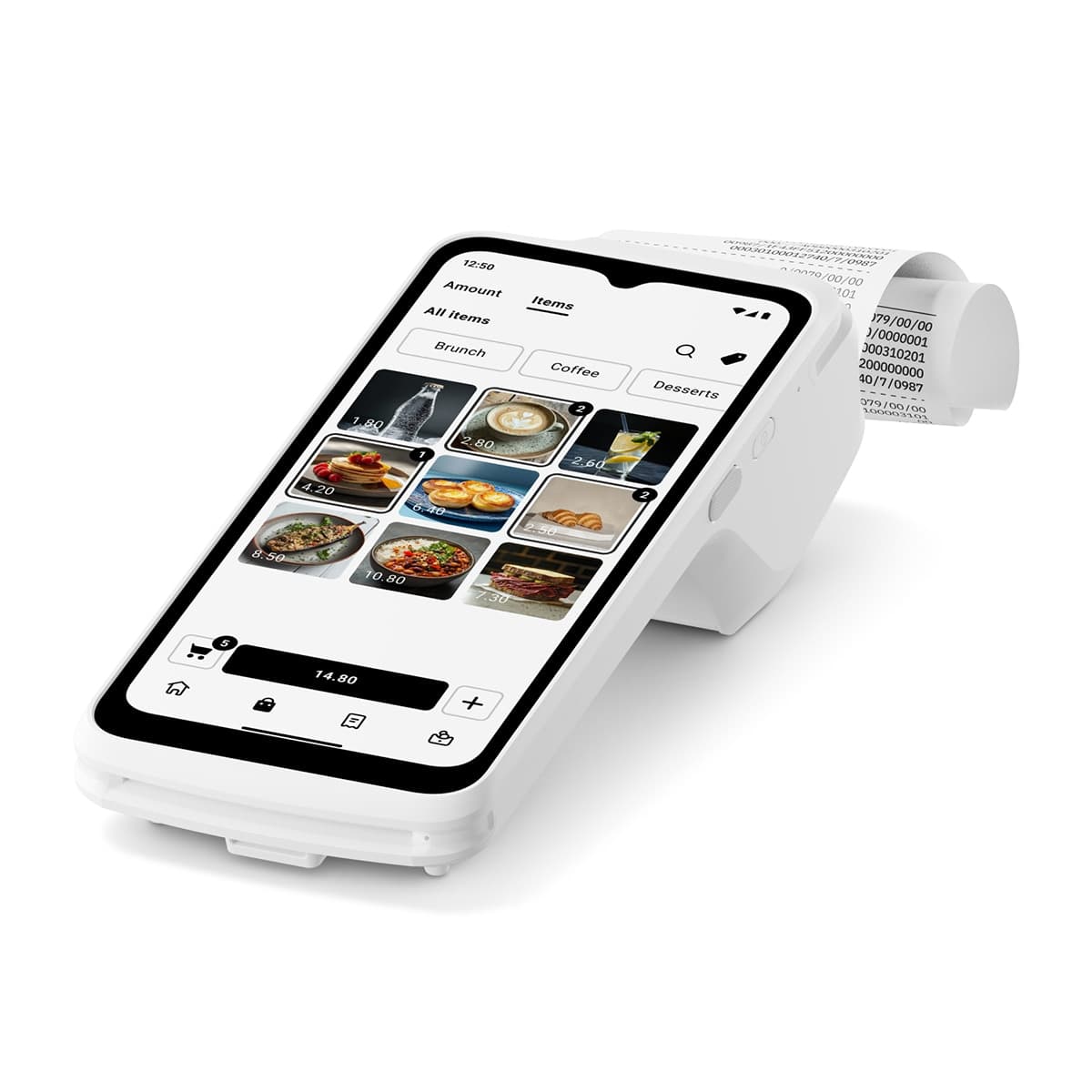 Datáfono Sumup TPV + Impresora con tarjeta 4G y Wi-Fi Blanco