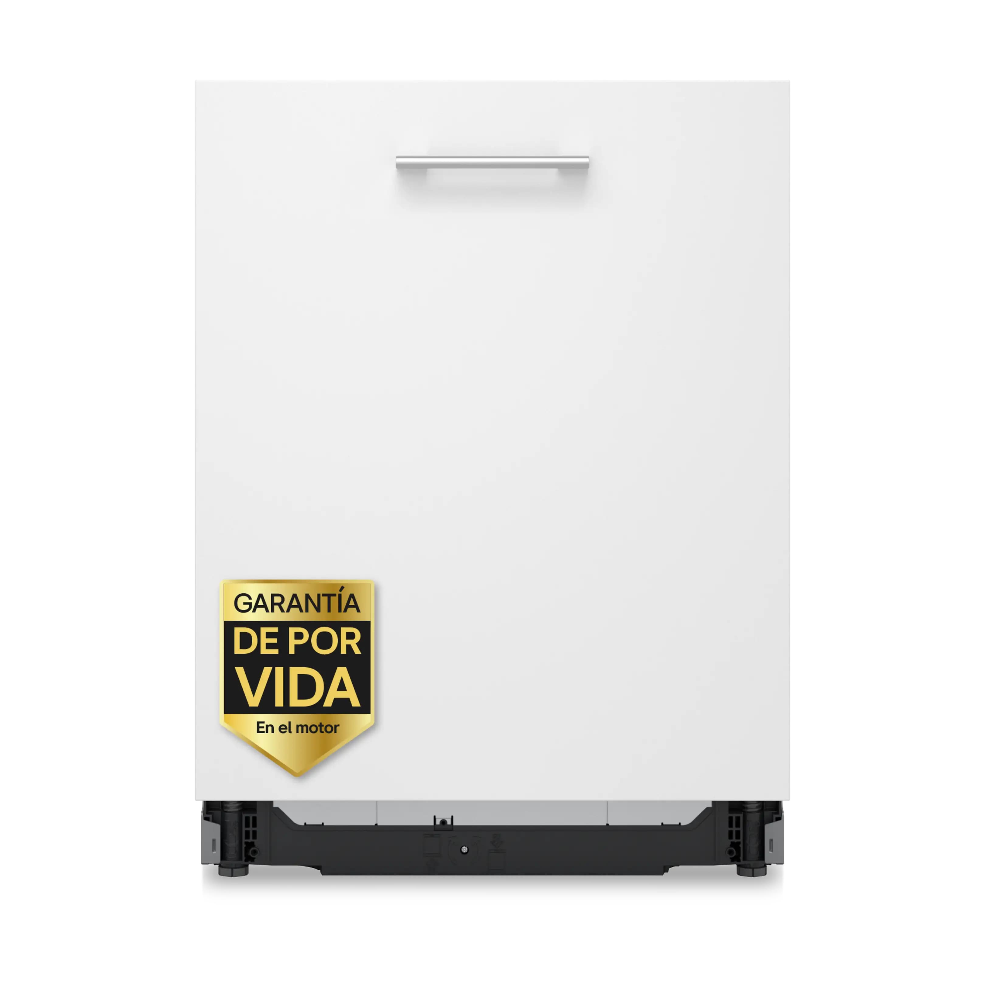 Lavavajillas integrable - LG DB476TXS, 14 servicios, 10 programas, 60 cm, TrueSteam, Tercera bandeja, Sin panelar