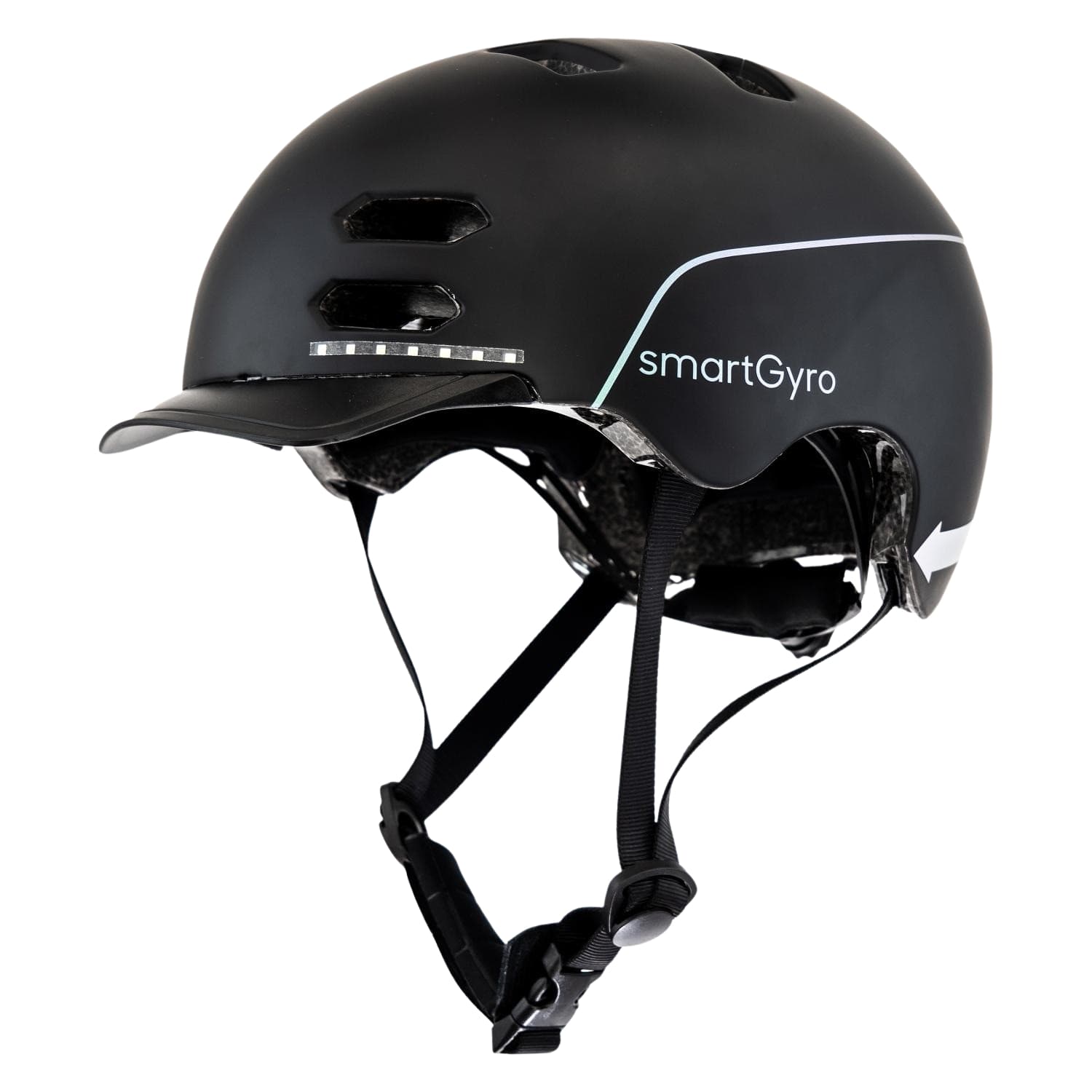 Casco SmartGyro Helmet para patinete eléctrico o bicicleta, talla L, para cabeza 61 cm, negro