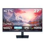 KTC H27T27 Monitor Gaming 27" QHD (2560x1440) IPS Fast Panel, 100–120Hz, 1ms GTG, HDR10, 99% sRGB, 16:9. envío desde España