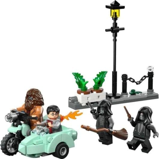 Set de construcción LEGO Harry Potter 76459 Hagrid y Harry Huida de Privet Drive 124 piezas