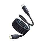 Cable USB-C - Baseus PicoGo, USB-C, 480Mbps, Carga rápida, 100 cm, 240W, Negro y blanco. Recogida en tienda gratis