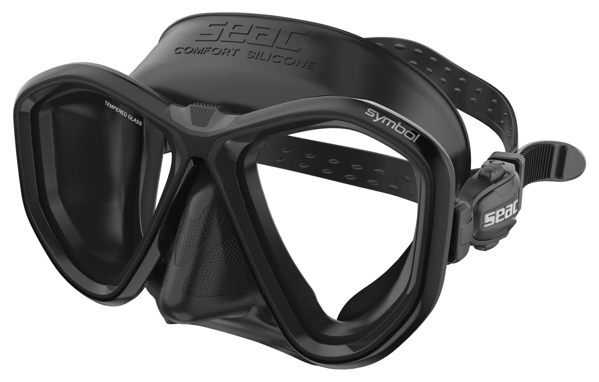 SEAC Symbol - máscara de Buceo Made in Italy con Dos Lentes y una Hebilla 3D