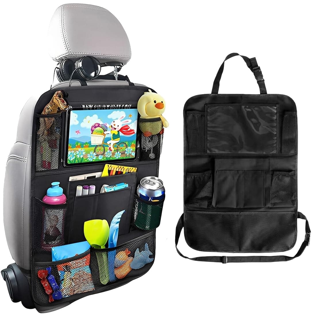 Organizador coche con soporte para tablet