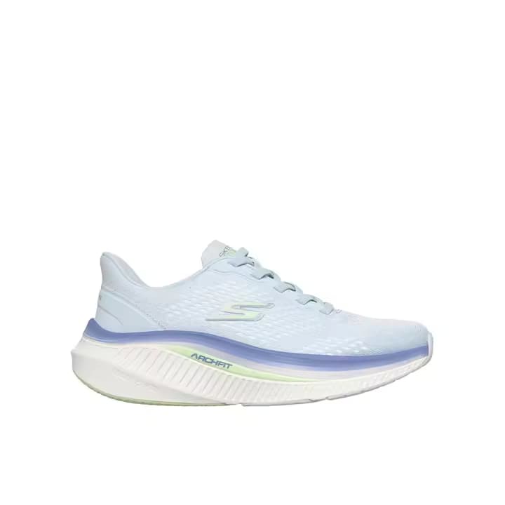 Skechers Zapatillas Go Walk Max Cushioning Arch Fit - Roslyn Azul de Mujer modelo 125581_LTBL con suela de 3cm 88759