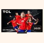 TV QD-Mini LED 75" - TCL 75C8K, 4K HDR Premium 4500 nits, FALD, Smart TV with Google TV, Dolby Vision IQ·Atmos, 144 Hz