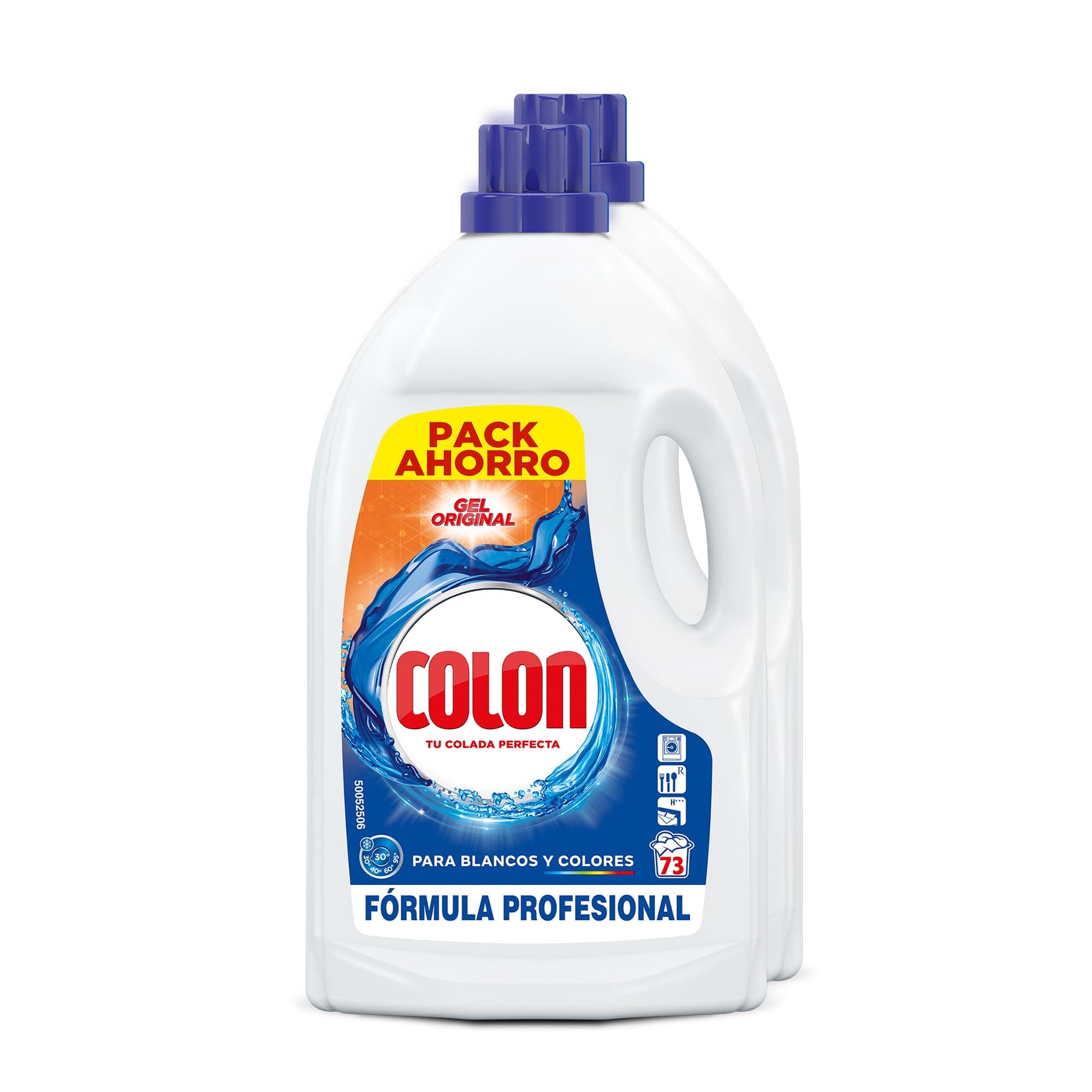Colon original profesional detergente líquido lavadora, pack de 2, 9.8L