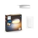 Philips Hue – Lámpara inteligente, Hue Enrave M, Lámpara de Techo LED Inteligente, Luz Blanca de Cálida a Fría