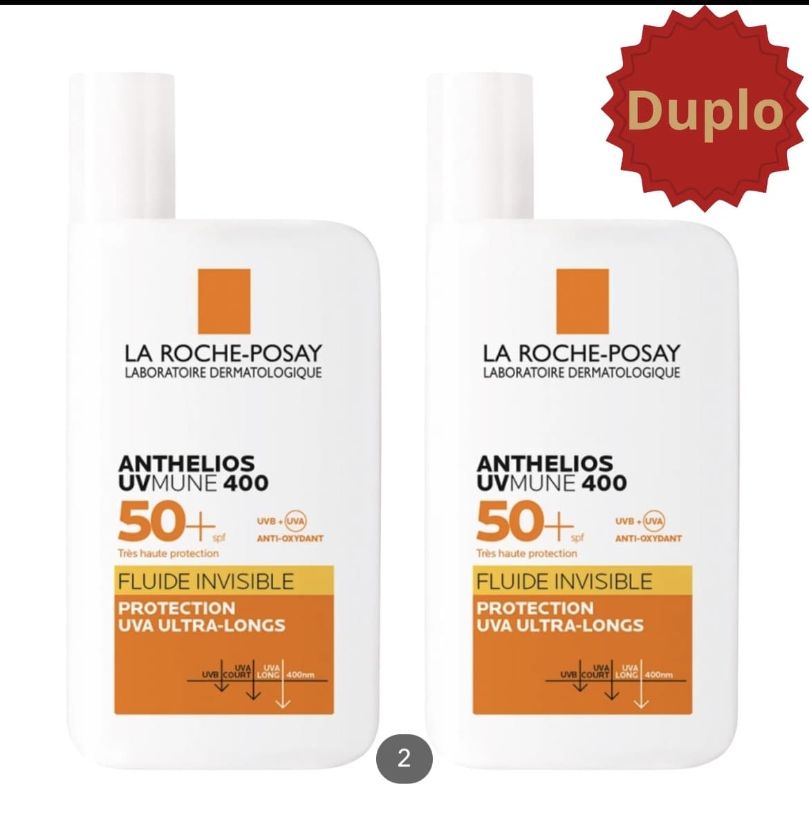 LA ROCHE-POSAY - Anthelios UVMune 400 Crema Solar Fluida Invisible Sin Perfume SPF 50+