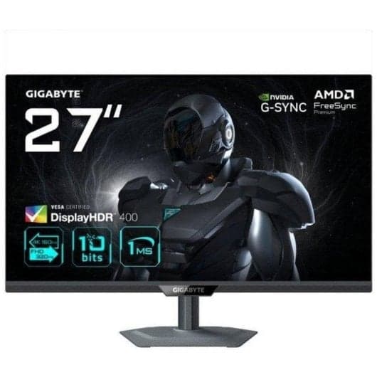 Monitor Gaming Gigabyte G27U 27” 4K UHD 160Hz (320Hz Dual Mode) IPS HDR400 – HDMI 2.1 – AMD FreeSync Premium Pro – G-Sync Compatible