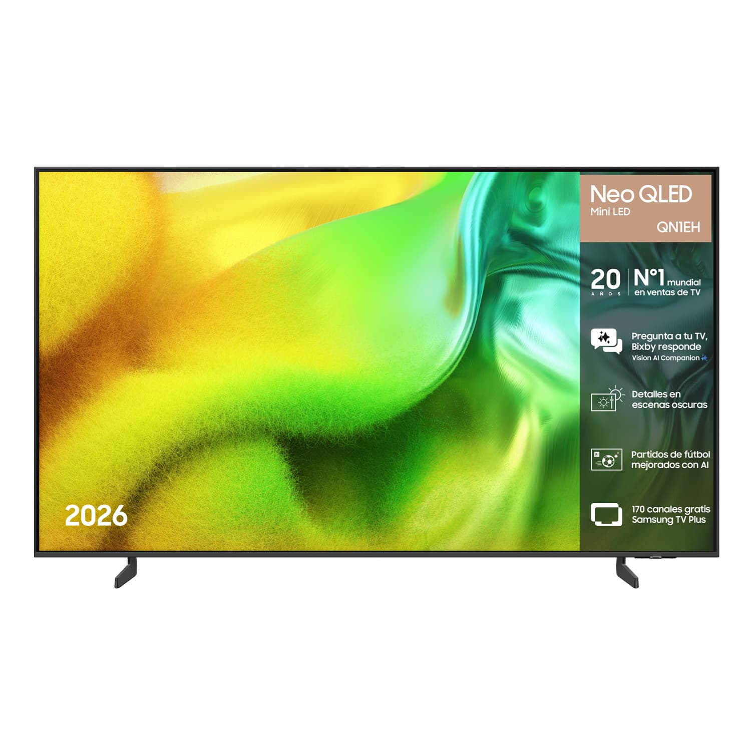 TV 65" Samsung Neo QLED QN1EH 4K 2026 - Quantum Mini LED, NQ4 AI Processor, DLG 120Hz [Desde APP]