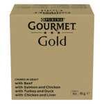 Purina Gourmet Gold Surtido Bocaditos en Salsa Gato Latas - 96 unid. x 85 gr