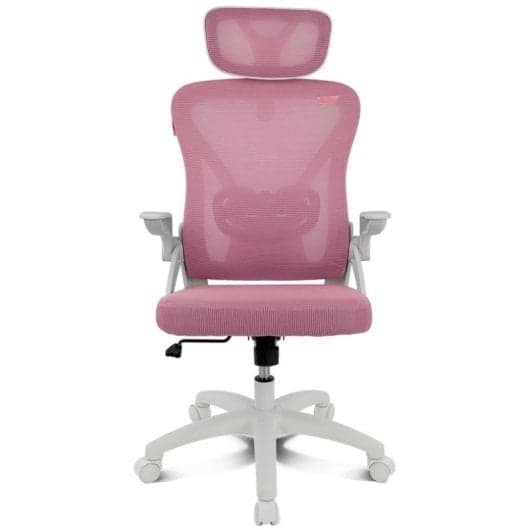 Silla gaming Drift DRAIR35 rosa respaldo de malla reposabrazos ajustables 120 kg