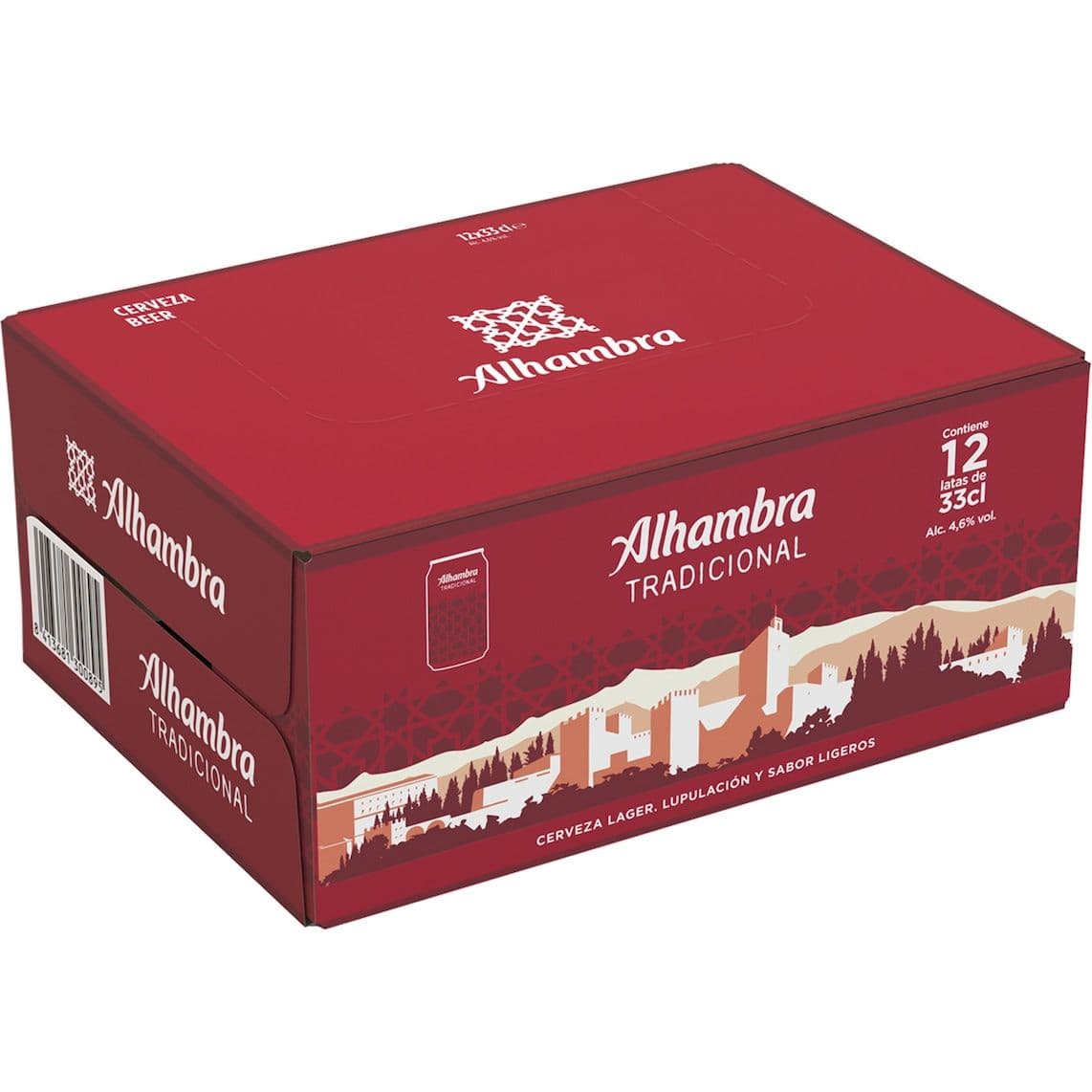Cerveza Alhambra Tradicional 36x33cl (3 packs de 12)