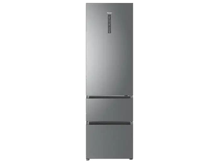 Frigorífico Combi Haier Serie 3 A3FE737CGJ Inox (201cm, 371L, Total No Frost, cajón MyZone +, congelador de acceso directo, motor Inverter)