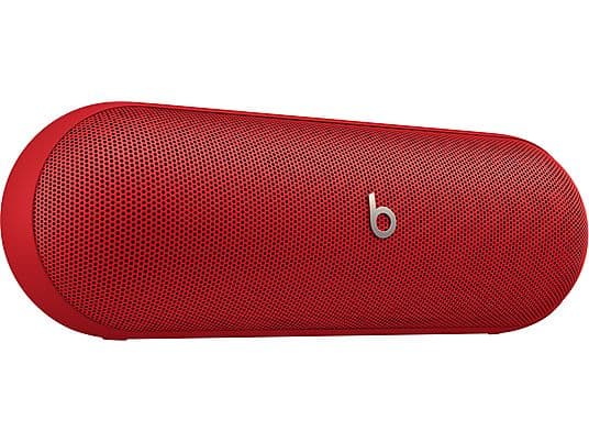 Apple Beats Pill - Altavoz Bluetooth inalámbrico y Cargador portátil Mediante USB-C, hasta 24 Horas de autonomía rojo y negro