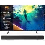 Pack Smart TV Philips Ambilight 55" 4K (Titan OS) + Barra de Sonido TAB4000