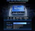 Mini PC BMAX B4 Ultra con Windows 11, Intel N150, 12GB DDR5, 512GB SSD, 2*HDMI, 1*Tipo-C