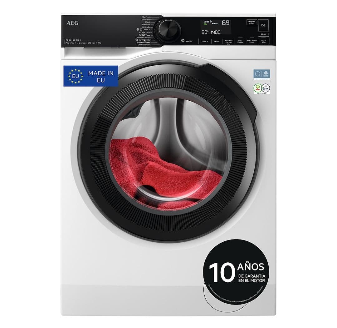 Lavadora AEG 9 kg / 1400 rpm Vapor, cajón UniversalDose - LFR7394O4V