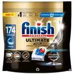 Finish Powerball ULTIMATE PLUS ALL IN 1 x174 Pastillas para Lavavajillas, Limpieza Intensiva, Elimina Restos Quemados, Brillo Diamante