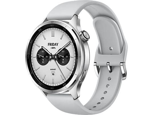 Smartwatch Xiaomi Watch S4 Silver (Pantalla AMOLED, Llamadas Bluetooth, Autonomía hasta 15 días, Xiaomi HyperOS)