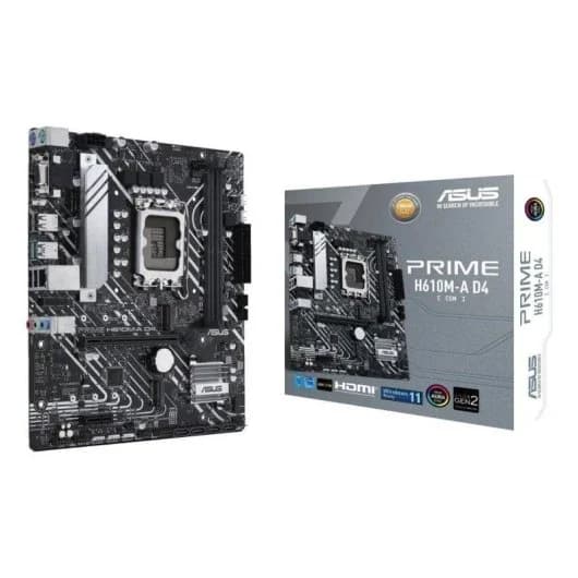 Placa Base ASUS Prime H610M-A D4-CSM | LGA1700 | DDR4 | 2× M.2 | PCIe 4.0 | Micro-ATX