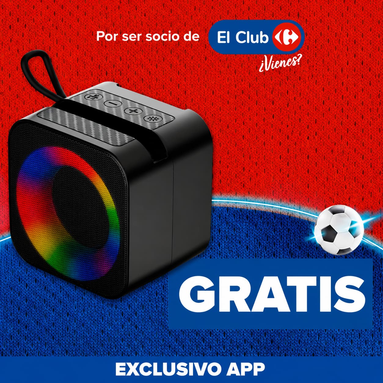 Altavoz GRATIS ZIU Z-CUBE (Club Carrefour, compras superiores a 20€)