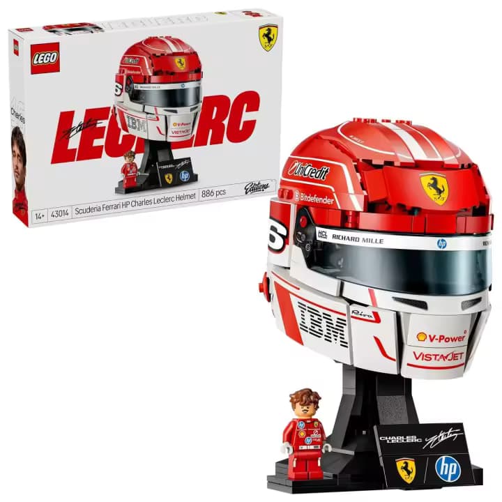 LEGO Scuderia Ferrari HP: Casco de Charles Leclerc - Casco de F1