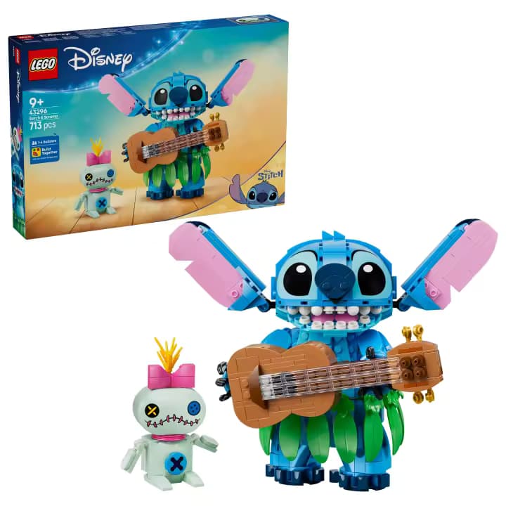 LEGO 43296 Disney Stitch y Scrump de Juguete