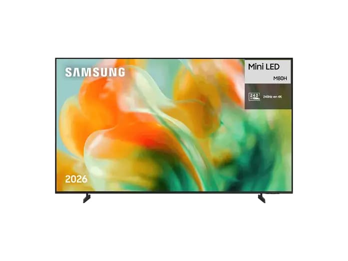 TV Mini LED 65" - Samsung TU65M80HAUXXC, UHD 4K, NQ4 AI Gen2 Processor, Smart TV, Full AI, Negro