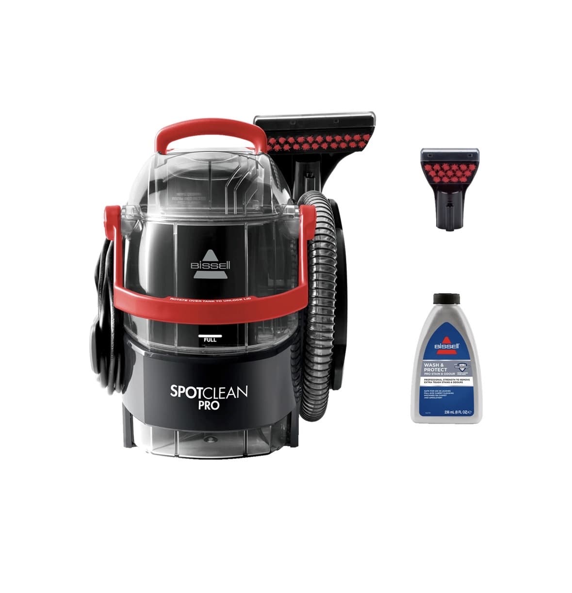 BISSELL SpotClean Pro 1558N 750 W – Aspirador Limpiador de tapicerías, manchas para sofás, alfombras, tapicerías y coche | Día sin IVA