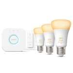 Pack 3 bombillas Philips Hue White Ambiance 10,5W E27 + puente + mando inalámbrico (Reacondicionado A estrenar)