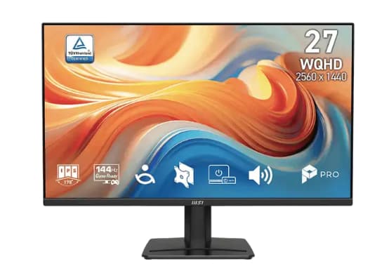 Monitor de Oficina y Entrenamiento MSI PRO MP275Q E14 27" QHD (144Hz | IPS | 1ms MPRT | Altavoces | FreeSync)