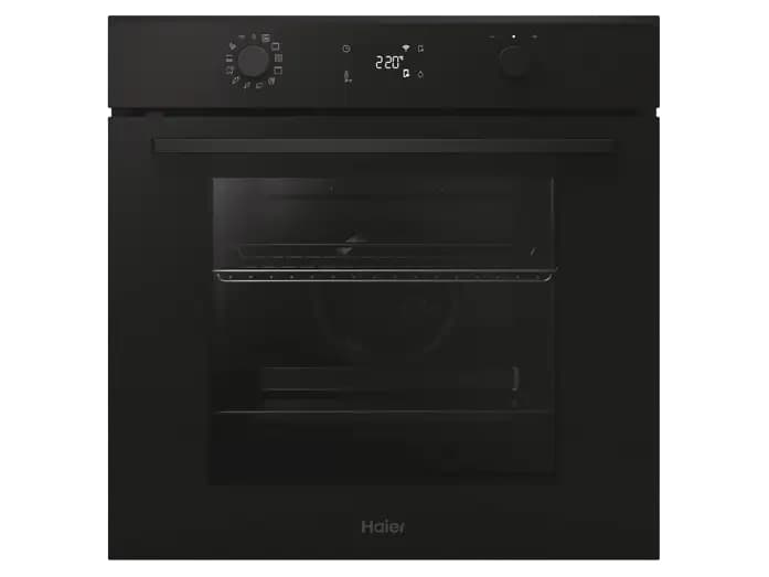 Horno - Haier H6 ID2P5B3YTB, Multifunción, Pirolítico y por agua, 78 l, Cavidad XXL, 60 cm, Negro A++