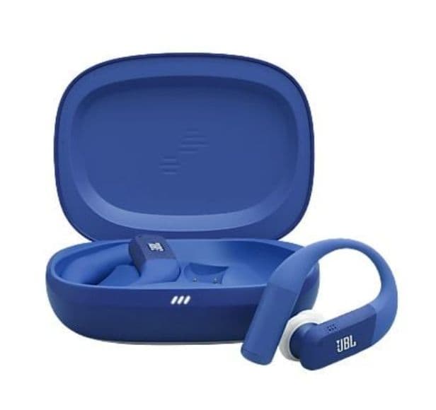Auriculares deportivos - JBL Endurance Peak 4, Intraurales, Bluetooth, 48h Autonomía, 6 Micrófonos, Cancelación de Ruido Adaptativa, Azul
