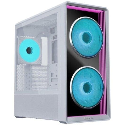 Caja PC Lian Li Lancool 217 Infinity Blanca · ATX/EATX · Cristal templado · ARGB · 3 ventiladores · USB-C, negra 99,95€
