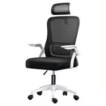 Silla de Oficina Ergonómica Mikomika con Soporte Lumbar, Respaldo de Malla y Reposabrazos Abatibles 90° varios colores