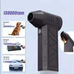 Soplador inalámbrico 130.000 rpm, Tipo C, 5000 Mah
