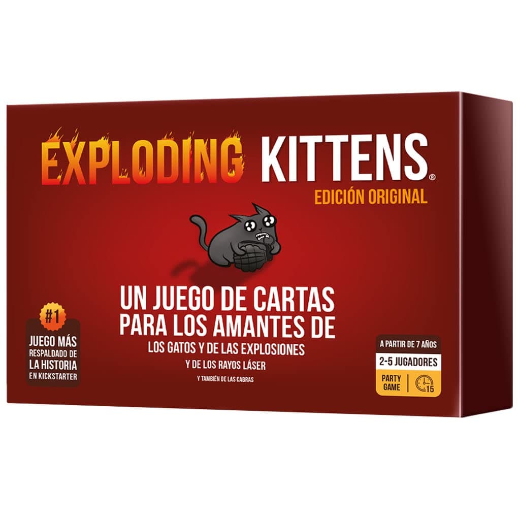 Asmodee Exploding Kittens, Juego para niños y Adultos a Partir de 7 años Juego de Mesa estratégico y humorístico