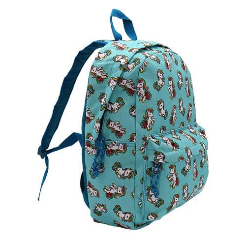 Mochila 2 compartimentos Bagoose Unicornio Azul