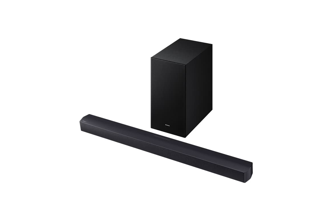 Barra de sonido B46CF Serie B 2.1 con Subwoofer 2025 - DTS Virtual:X, Dolby 2ch, HDMI ARC, Entrada Óptica, Bluetooth 4.2, Soporte de Pared
